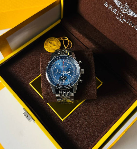 Breitling Navitimer 1 B01 Chronograph Watch Men's in Blue Dial