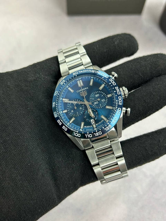 Tag Heuer Carrera Heuer 02 Chronograph Blue Dial Men's Watch