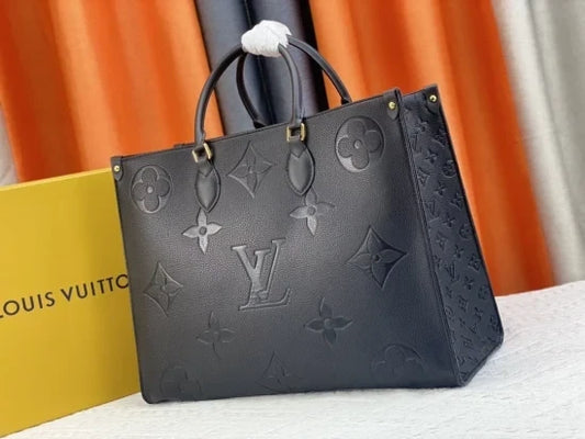 Louis Vuitton Women Fake Designer Empriente Tote Bag Sale UK	Woman First Copy Replica Handbags Ladies Cheap Price Totebag Women's On The Go Luxury Bags 1st Copies Rep Leather Purse Fakes Reps 1:1 LV Brand Logo Duplicate AAA Black