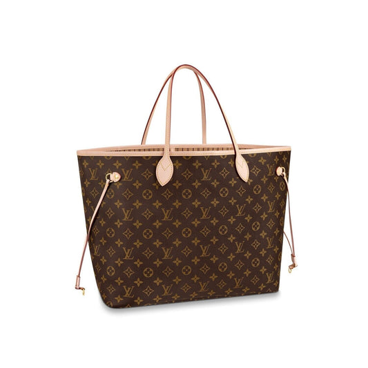 LV Louis Vuitton Damier Neverfull MM UK Big Tote Bag Brown Monogram Canvas for sale