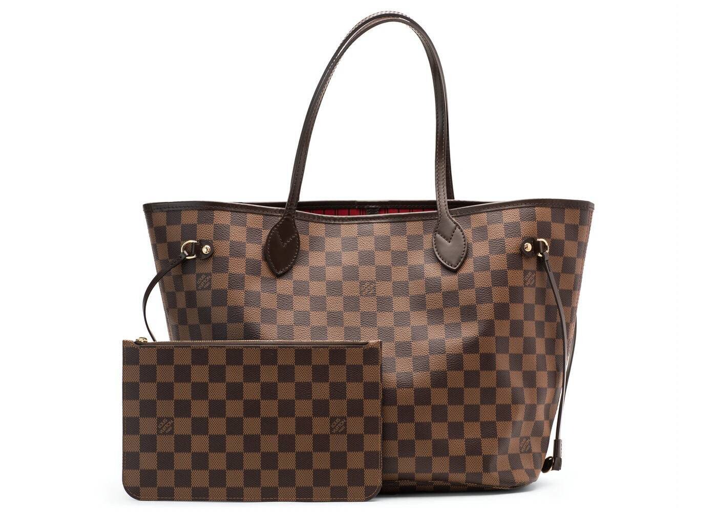 Louis Vuitton Women's MM Damier Neverfull Canvas Bag