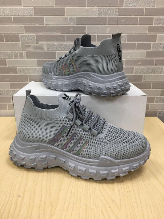 Adidas Comfort Trainer In Grey Color