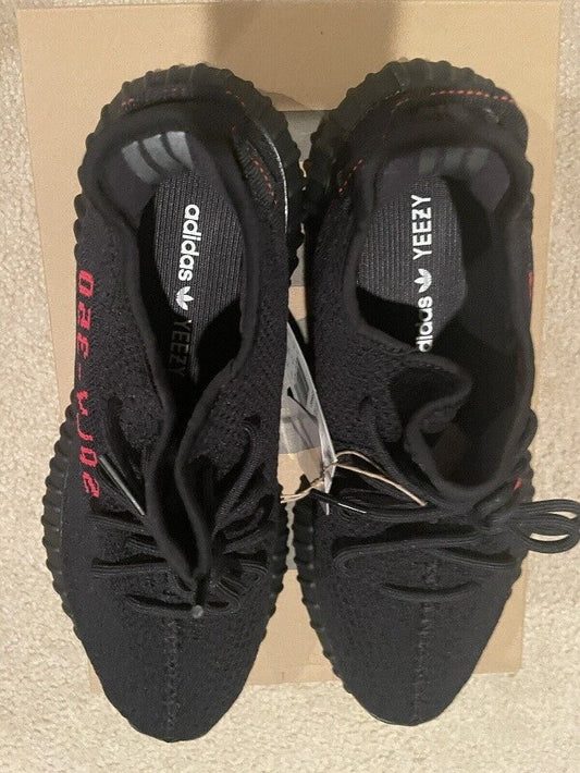 Adidas SPLY 350 Yeezy Shoes Comfort Trainer In Black Red