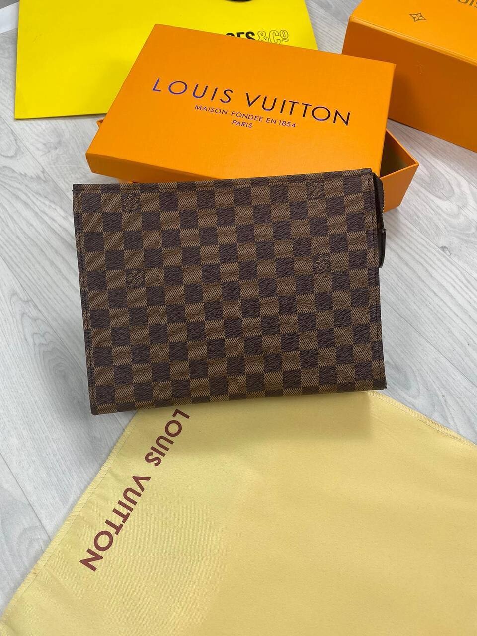 Louis Vuitton Women's LV Damier Bag Luxury Rep Pouch Sale UK	Women First Copy Cheap Price Fake Replica Clutch Woman Reps Handbag Ladies 1st Copies Fakes Designer Mini Bags 1:1 Brand Logo AAA  Wallet Duplicate Lady Leather Purse