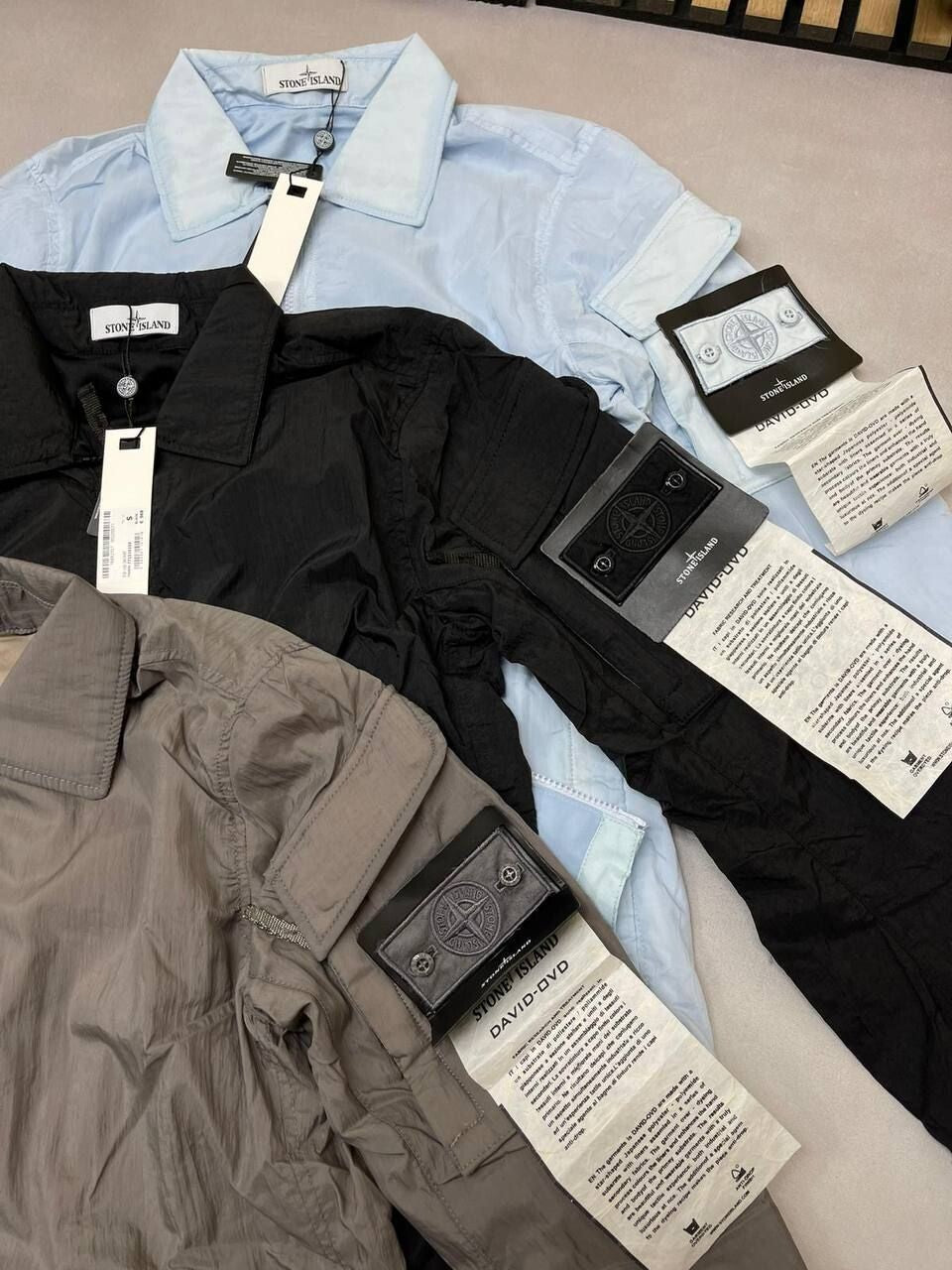 Stone Island Nylone Overshirts in 3 different Colors
