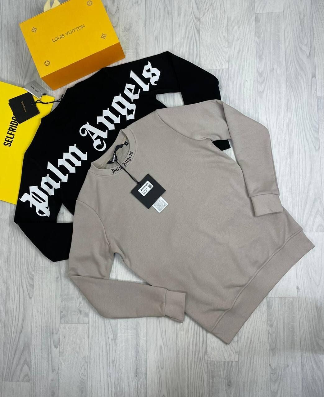 Palm Angels Plain Jumper Mens Black Grey AAA First Copy Sweatshirt Beige Men Designer Replica Oversized Cheap Long Sleeves Fake Sweater Rep Crewneck White Printed Men's Sweat shirt Classic Sale UK