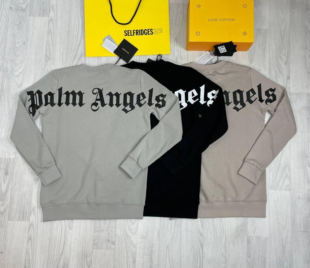 Palm Angels Plain Jumper Mens Black Grey AAA First Copy Sweatshirt Beige Men Designer Replica Oversized Cheap Long Sleeves Fake Sweater Rep Crewneck White Printed Men's Sweat shirt Classic Sale UK
