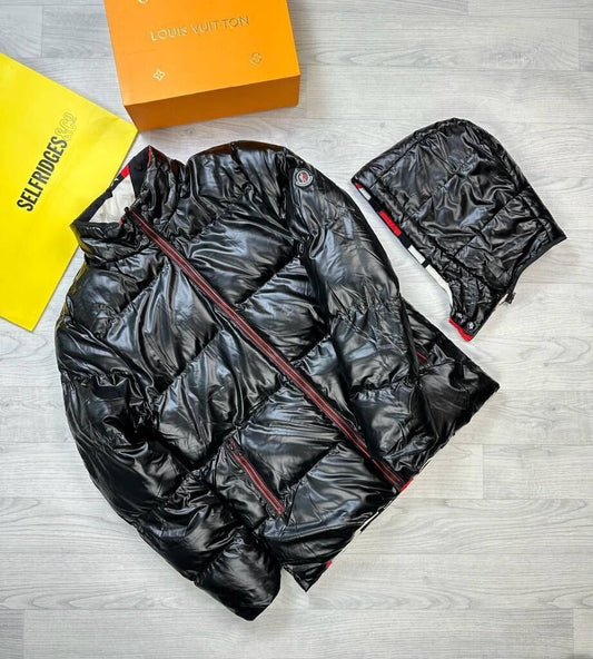 Moncler Men Women Replica Puffer Down Montbeliard Jackets Reps Adjustable Pullover Hoodie First Copy Fake Rep Warm Coat Flannels Men's Women's Bodywarmers Cheap Zip Pocket Long Sleeves Black Sale UK