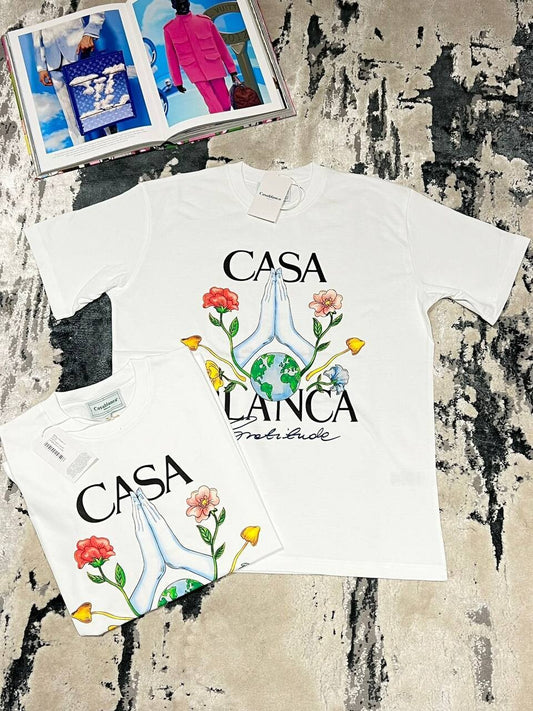 Casablanca Gratitude T-Shirt White