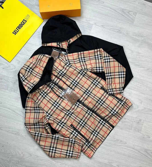 Burberry London Stretton Reversible Mens Mans Light Weight Hooded Reps Replica Men's Cheap Fake Summer.Jacket Hoodie Check Windbreaker Nova Men Summer Hoody Lightweight Jacket For Sale UK