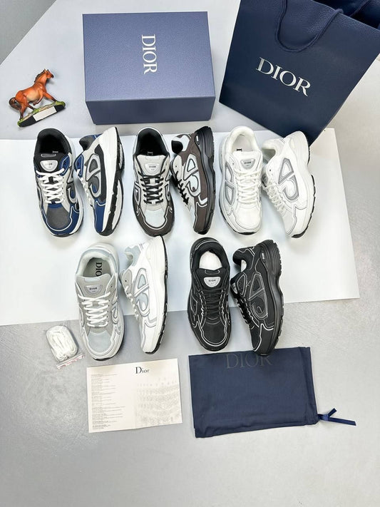 Christian Dior CD B30 Sneaker Comfort Trainer Joggers In Black White Grey Navy Blue Colors