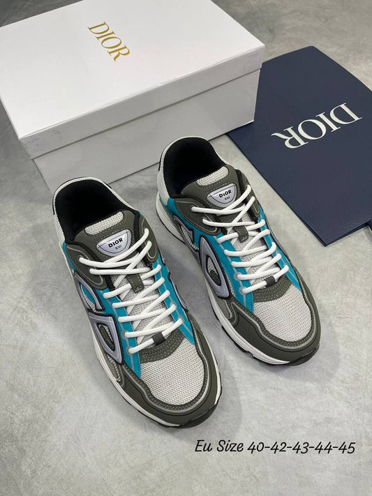 Christian Dior CD B30 Sneaker Comfort Trainer Joggers In Black Grey And White Color