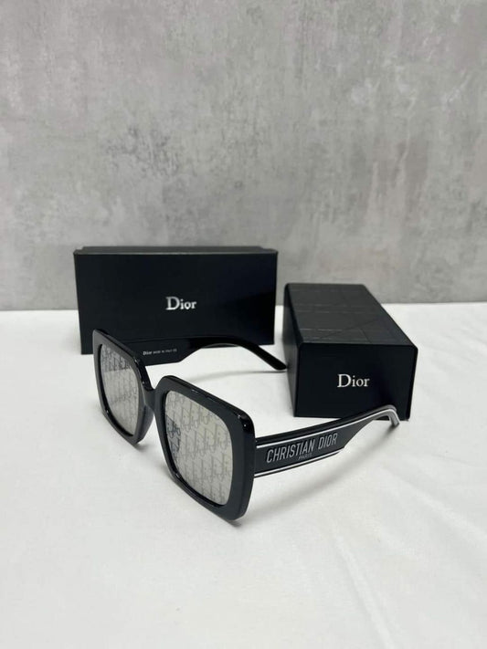 Christian Dior CD Sunglasses Black Grey Square Frame