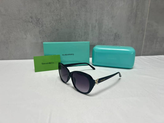 Tiffany & Co. Black Oversized Sunglasses