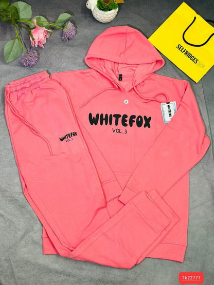 White Fox Women's Hoodie Tracksuits in Different Colors