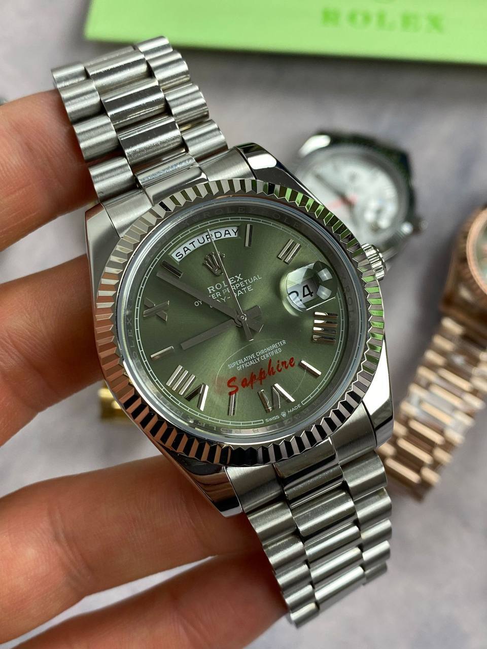 Rolex Oyester Perpetual Day-Date Watch in Different Colors